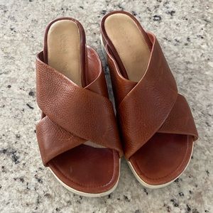 ECCO Women's Touch Plateau Platform Slide Sandal Size 37 6.5 / 7